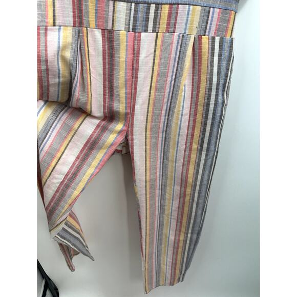 Orange Creek Multicolored Stripe Jumpsuit NWT Size Large - Picture 7 of 10